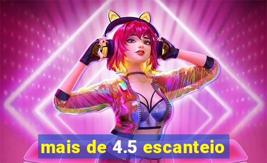 mais de 4.5 escanteio